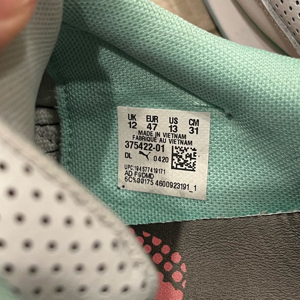 Puma White and Yellow Athletic Shoes - Picture 6 of 6